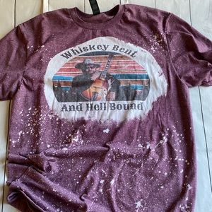 Whiskey bent and hell bound tee hank jr